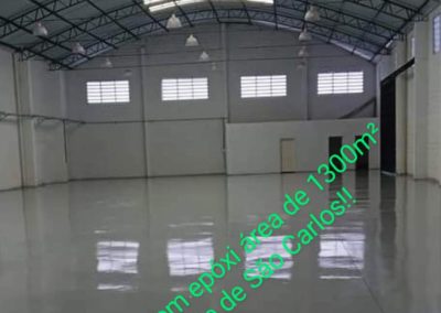 Pintura de piso com tinta epóxi